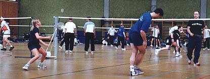 Badmintonmeisterschaften in der TU-Sporthalle